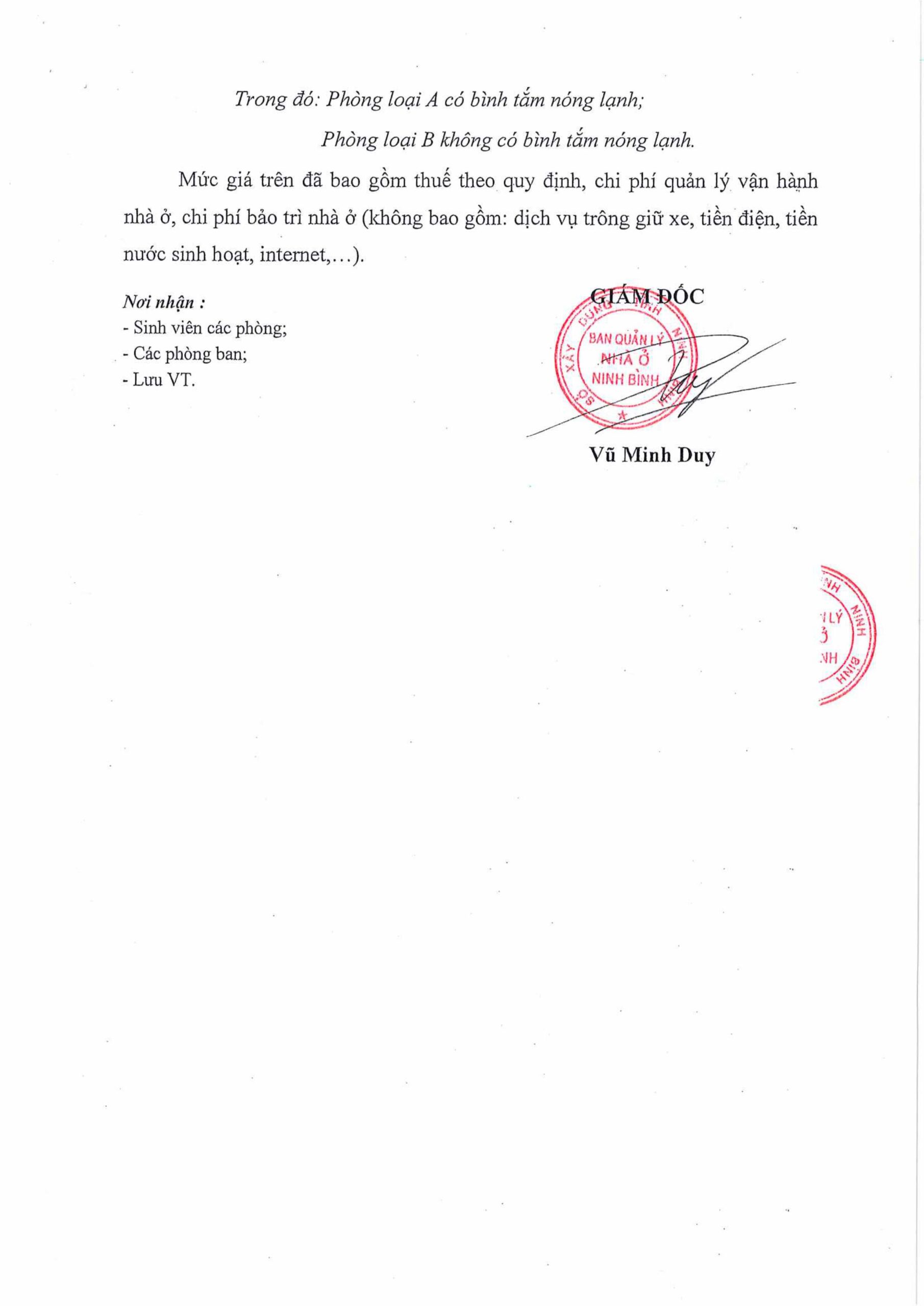 MỨC GIÁ CHO THUÊ PHÒNG MỚI TẠI CỤM NHÀ Ở SINH VIÊN TẬP TRUNG PHƯỜNG NAM ĐỊNH