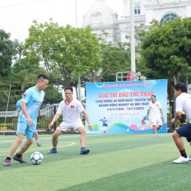 Sở Nông nghiệp và Môi trường tổ chức giải thể thao chào mừng 80 năm ngày truyền thống