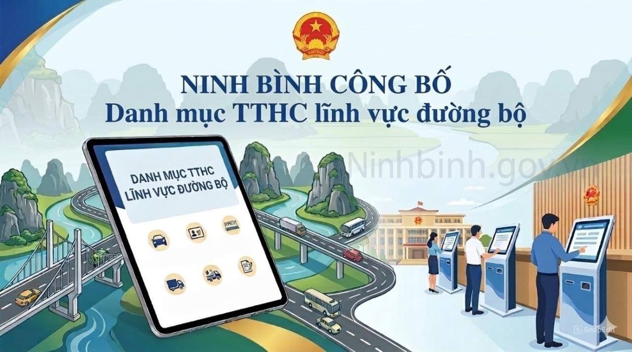 UBND tỉnh quyết định công bố Danh mục thủ tục hành chính lĩnh vực đường bộ