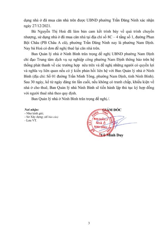Đăng tin đối với Hồ sơ nhận chuyển nhượng quyền thuê nhà ở cũ thuộc tài sản công trước ngày 06/06/2013