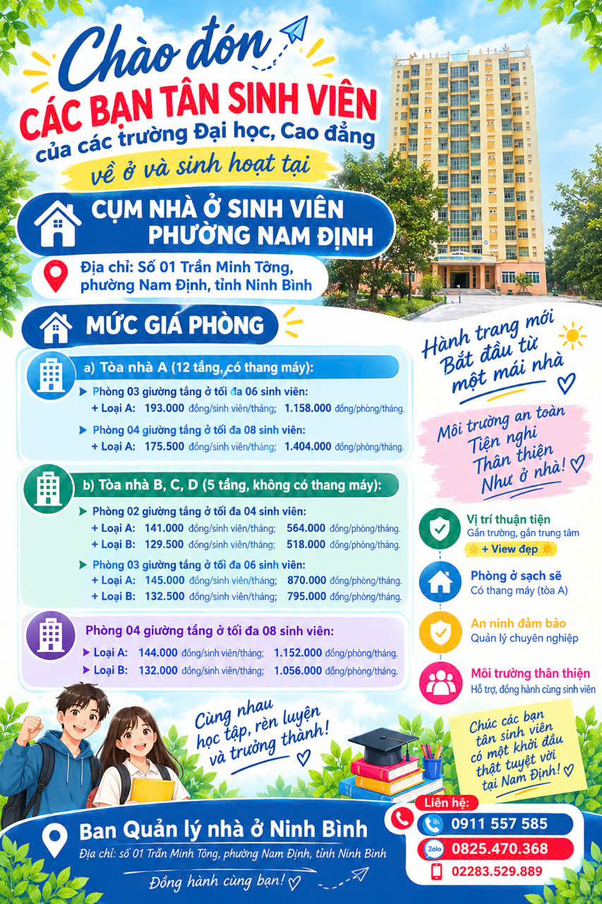 Chào mừng các bạn tân sinh viên năm học 2026-2027